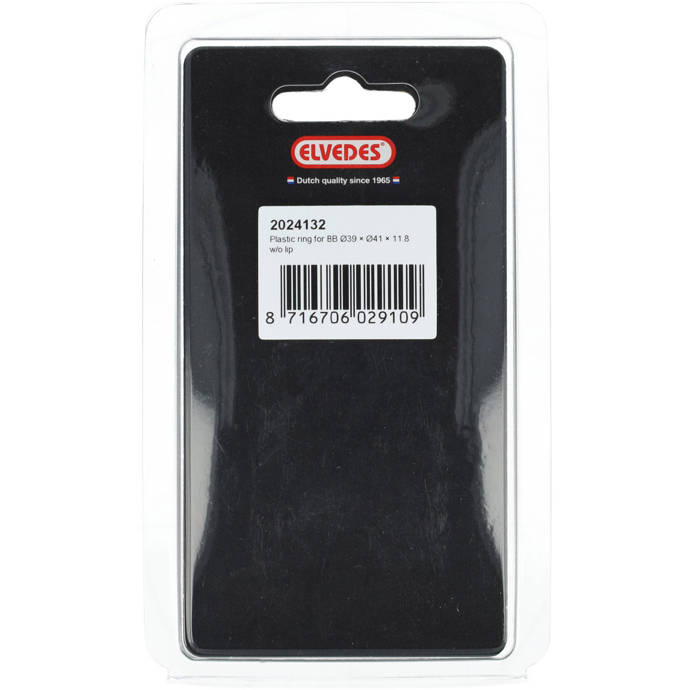 Elvedes ring bb ø39×ø41×11,8 zonder rand plastic