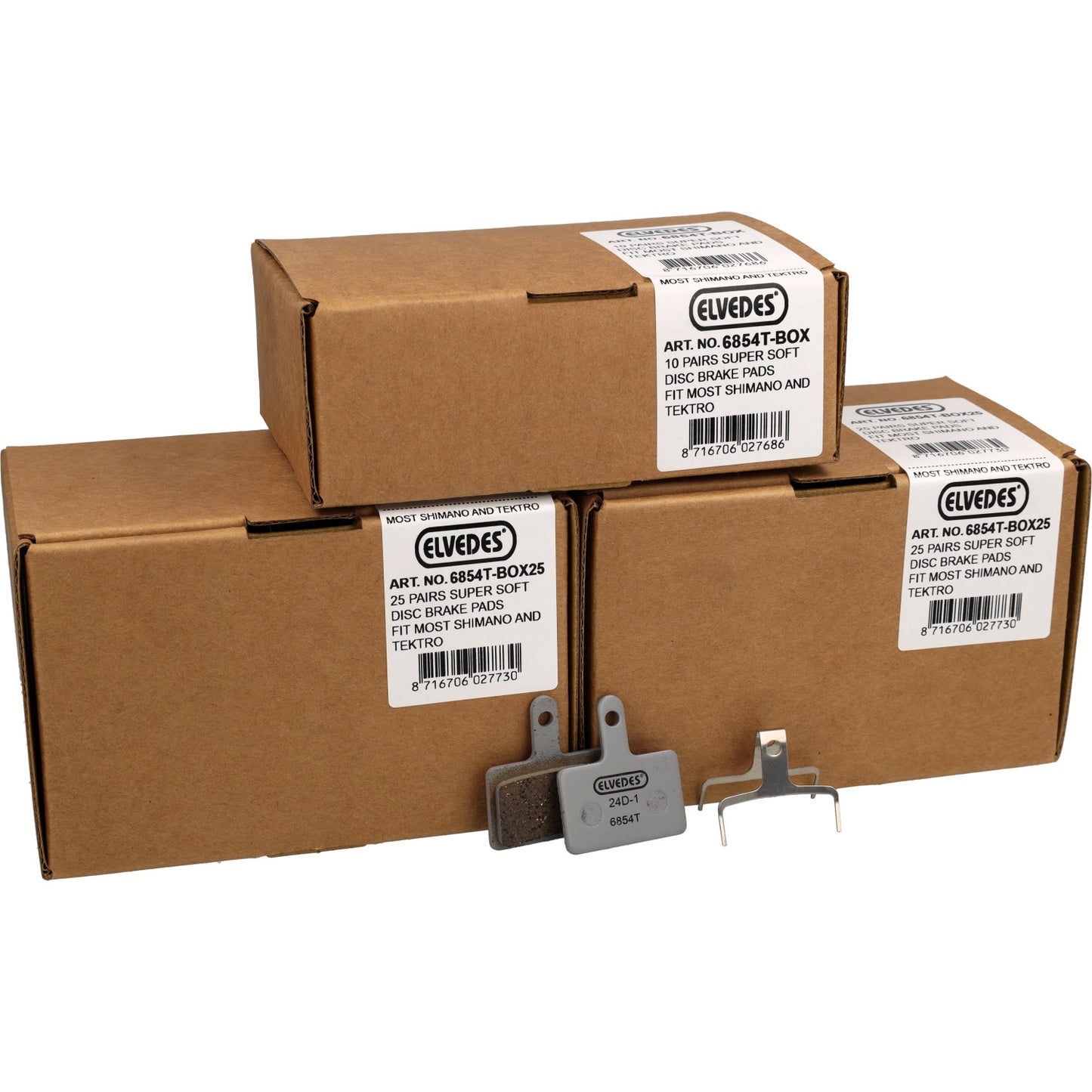 Bloque de freno de disco Elvedes Shimano 525 Super Soft Box (60)