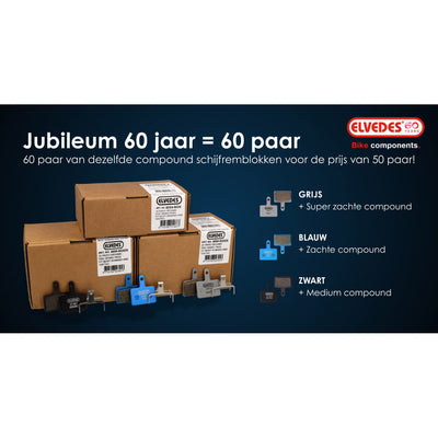 Bloque de freno de disco Elvedes Shimano 525 Super Soft Box (60)