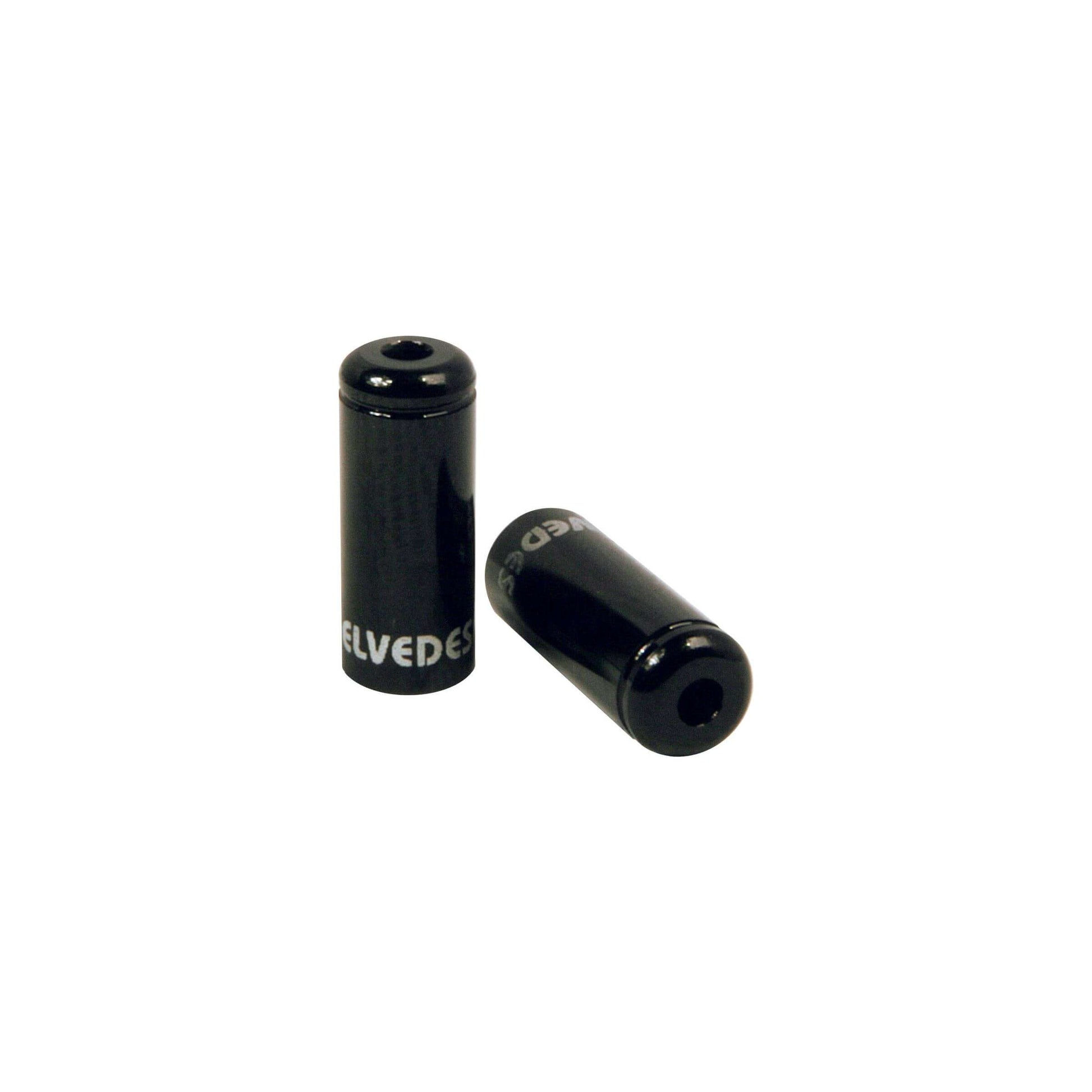 Cappone per cavi pt elvedes nero 5,0 mm | Alluminio 50 pezzi