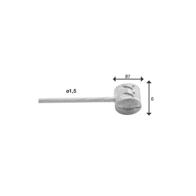 Elvedes Cable de freno Acero inoxidable 2250 mm 6427RVS-49-Box (100 piezas)