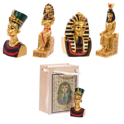 Egyptische beeldjes, in een tas