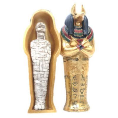 Egitto -Anubis sarcofago con mummia