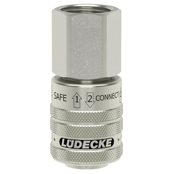 Lüdecke ludecke giunto di sicurezza 1 4 filetto femmina vern.dn7.8 (euro10)