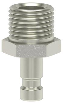 Lüdecke ludecke nipplo a innesto m5 filettatura maschio dn2,7