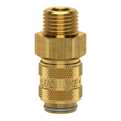 Lüdecke ludecke attacco rapido con valvola dn5 1 8 filettatura esterna