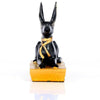 Egypte - zwart goud anubis achteroverleunend
