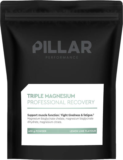 Pillar Performance tripla polvere di magnesio limone lime confezione risparmio busta da 400 g