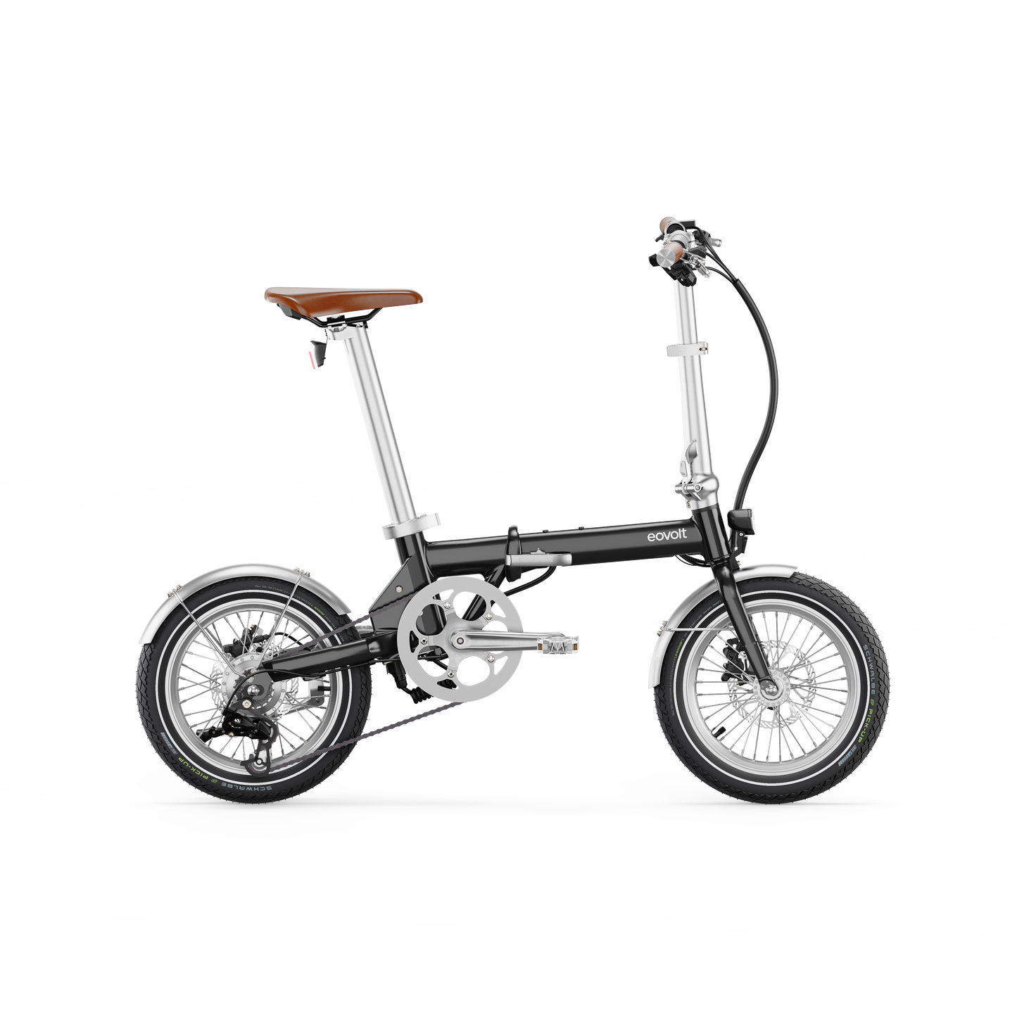 Bici pieghevole elettrica Eovolt Morning 16 Vintage V3 Black
