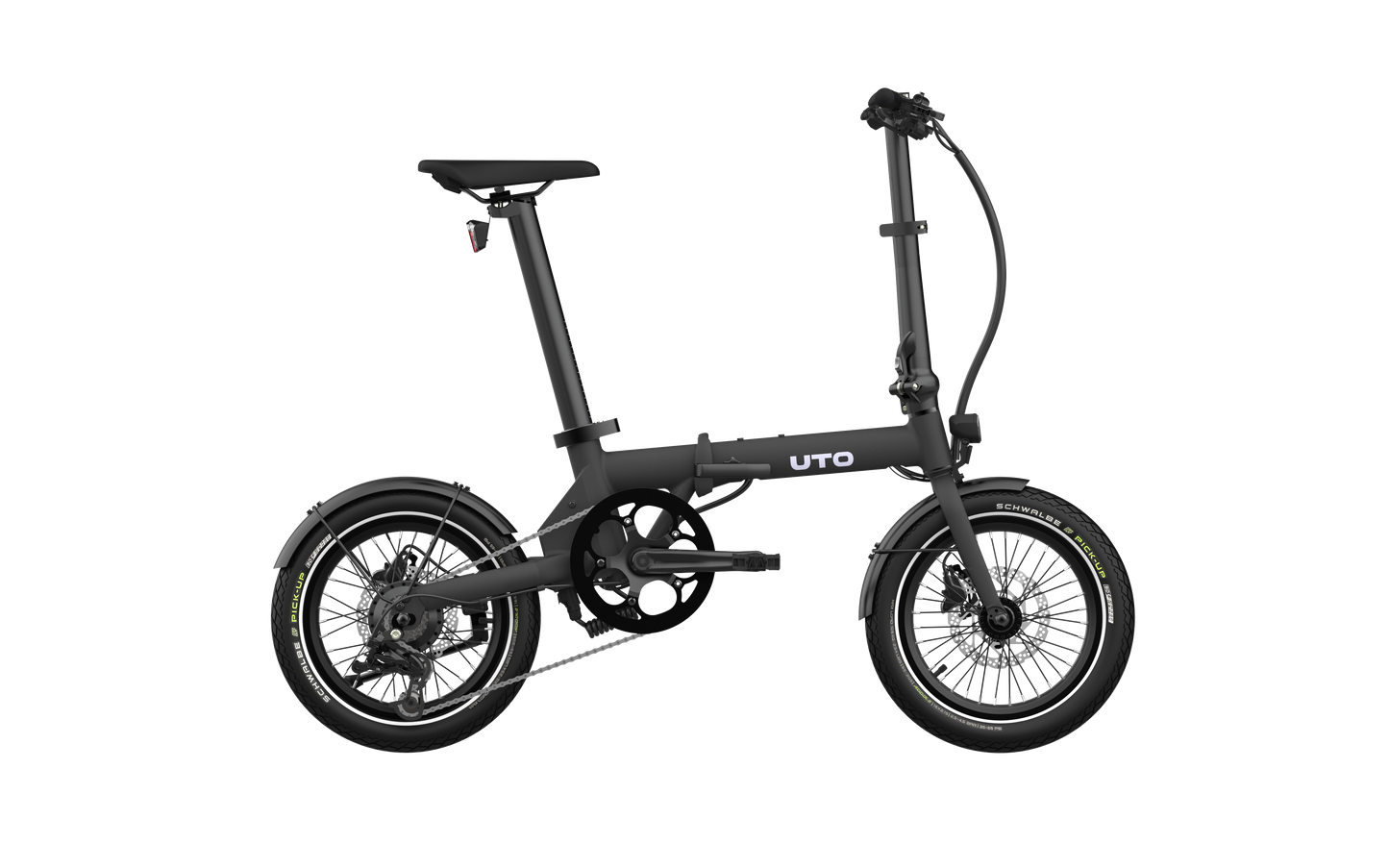 Bicicletta pieghevole elettrica Uto og16 v0 nera