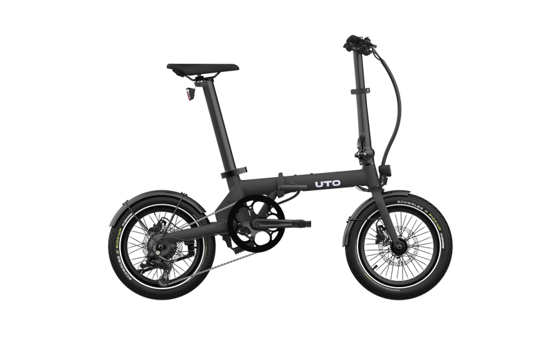 Bicicletta pieghevole elettrica Uto og16 v0 nera