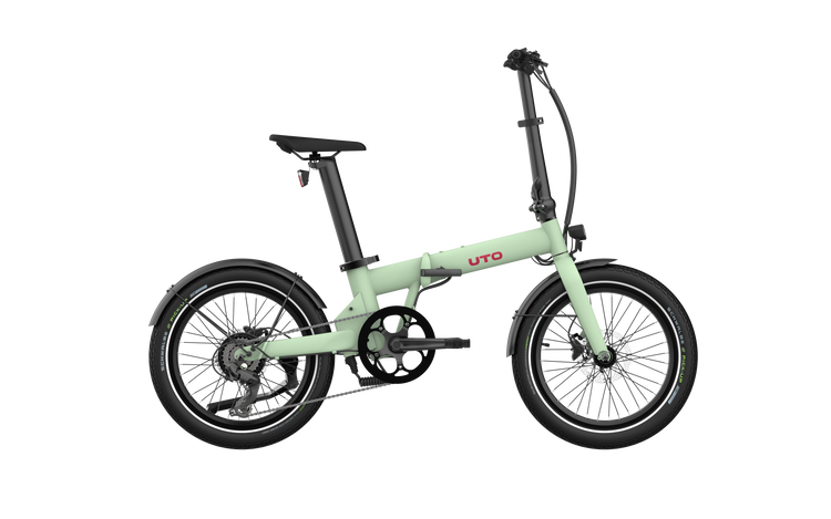 Bicicletta elettrica pieghevole Uto og20 v0 verde