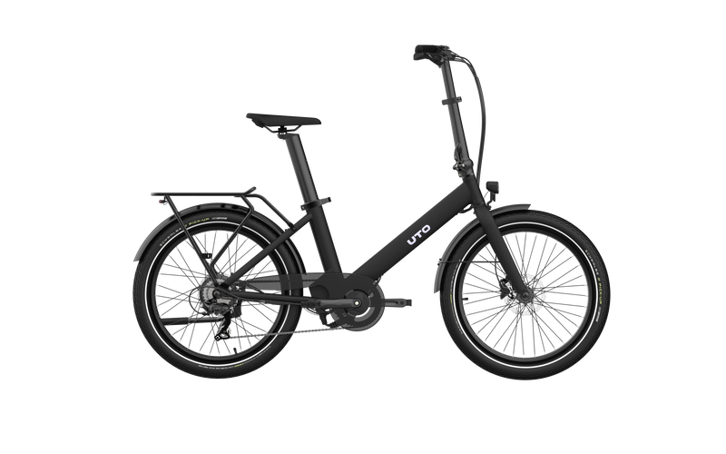 Uto elektrische compactfiets og24 v1 zwart