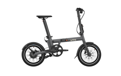 Bicicleta eléctrica plegable uto pro16 v0 gris