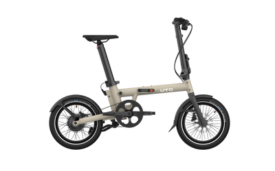 Bicicleta eléctrica plegable uto pro16 v0 taupe
