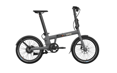 Bicicleta eléctrica plegable uto pro20 v2 gris