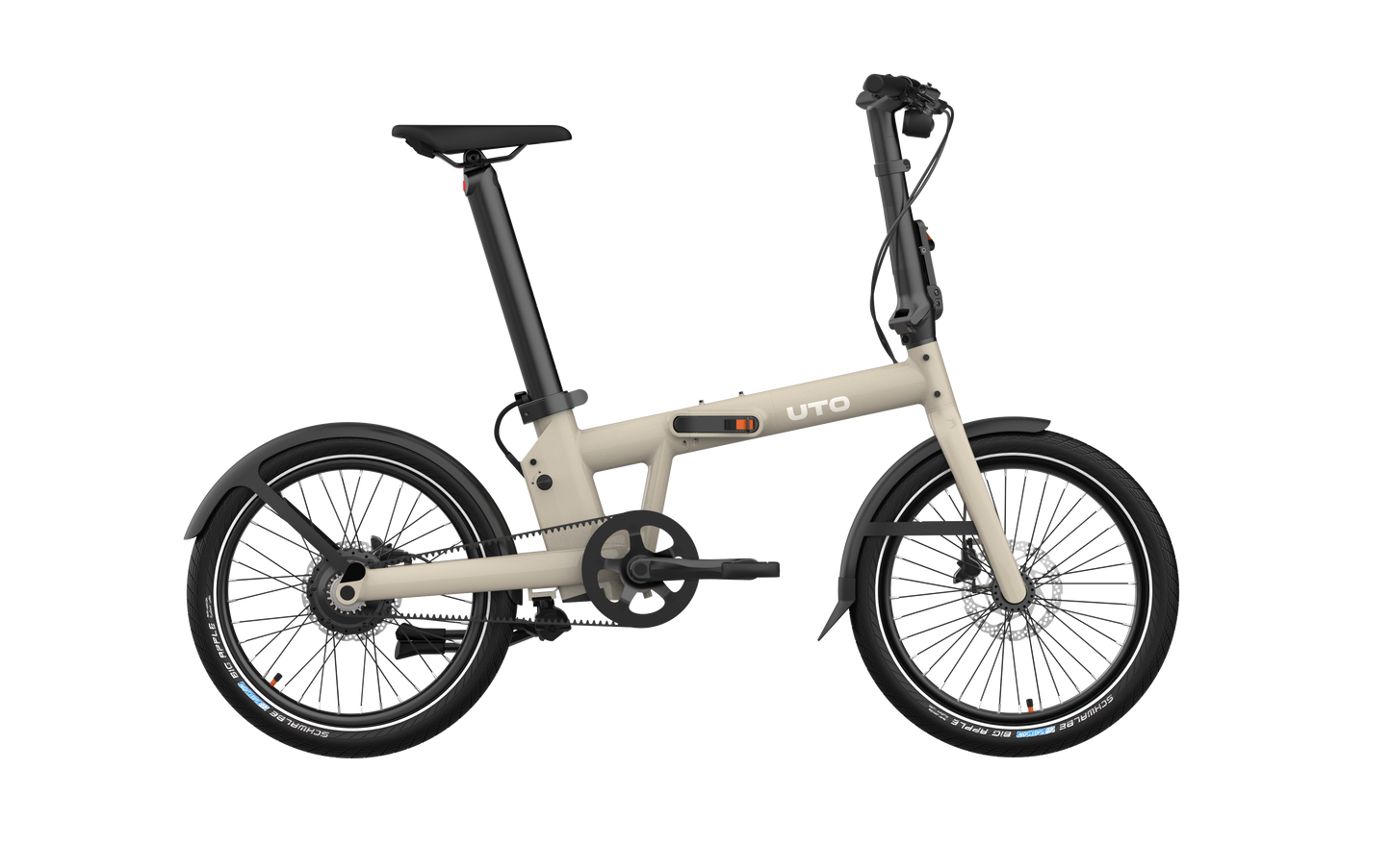 Shimano Uto Electric Folding Bike Pro20 V2 Taupe