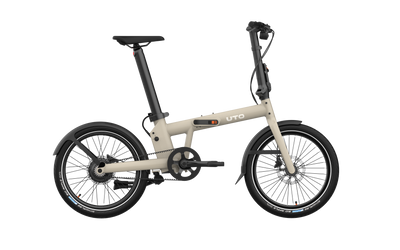 Bicicleta eléctrica plegable uto pro20 v3 taupe