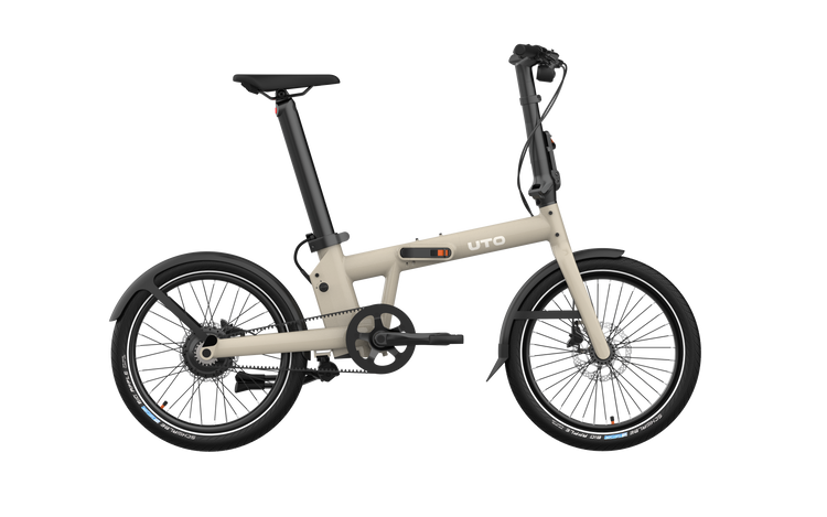 Bicicletta elettrica pieghevole Uto pro20 v3 tortora