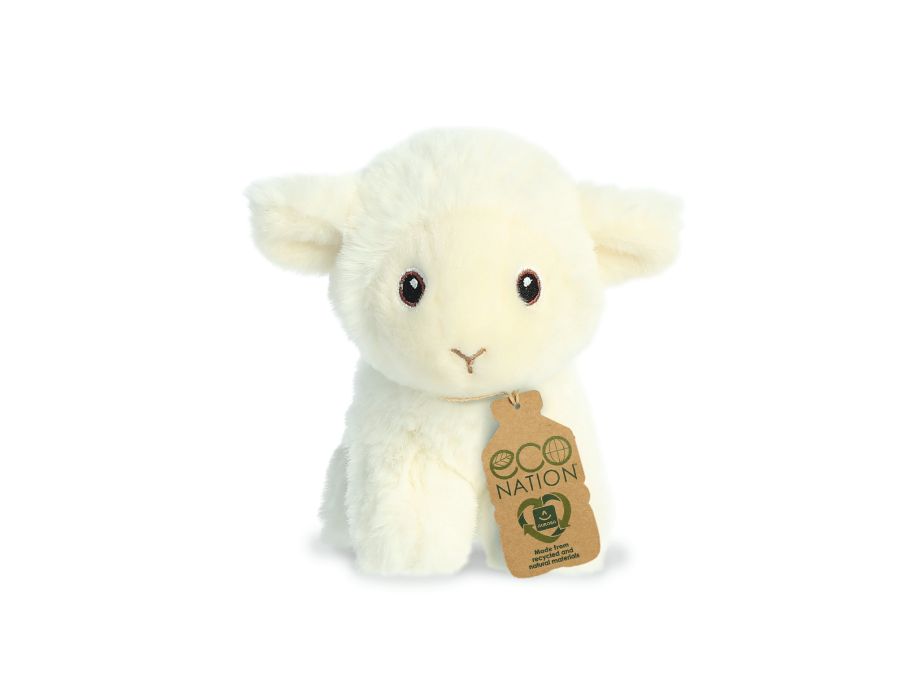 Eco Nation Pluchen Cuddle Mini Lammetje 13 cm