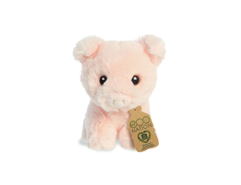 Eco Nation Pluchen Cuddle Mini Pig 13 cm