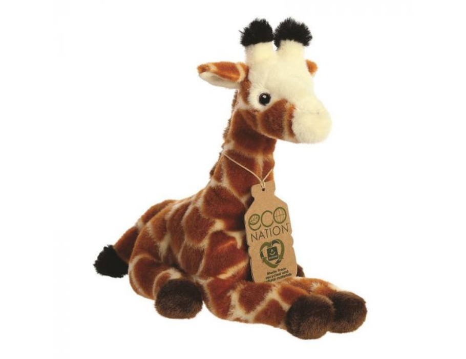 Eco Nation Pluchen Cuddle Giraf 26 cm