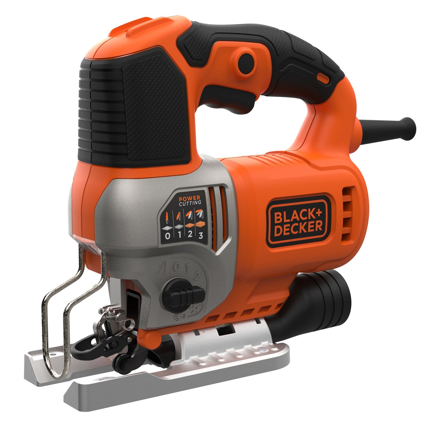 Seghetto alternativo a pendolo Black+decker bes610k 650w | in valigia | 1 lama per sega per legno | 1 lama da taglio per legno | piastra antischeggia - bes610k-qs