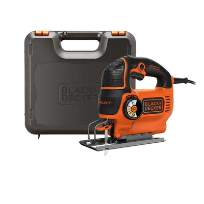 Sierra de calar pendular black+decker ks801sek 550w | en maleta | 1x placa antiastillas | 1x hoja de sierra - ks801sek-qs