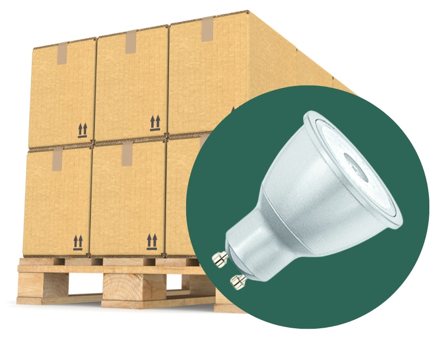 Lampada a LED ECO -Pallets - GU10 - 540 LM - 2700K - Pro Dimmable - Pallet 1200 pezzi