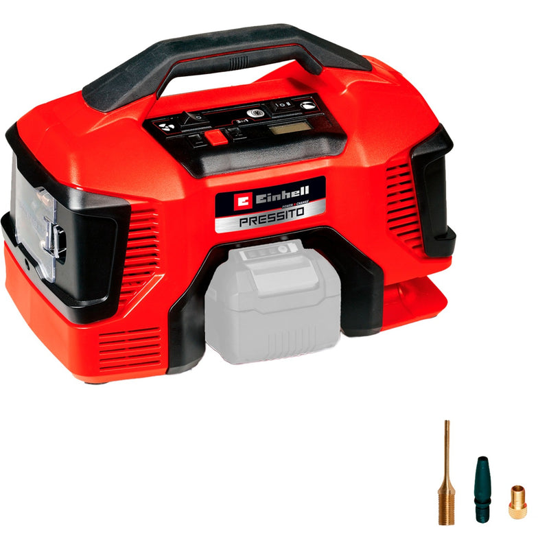 Einhell accu compressor pressito 18 21 (rood zwart, accu en lader niet inbegrepen)