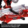 Einhell accu kap verstekzaag te-ms 18 210 li-solo afkort- en verstekzaag (rood zwart, accu en oplader niet inbegrepen)