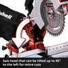 Einhell accu kap verstekzaag te-ms 18 210 li-solo afkort- en verstekzaag (rood zwart, accu en oplader niet inbegrepen)