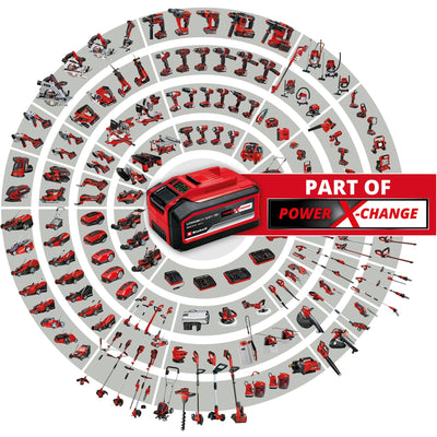 Einhell acculamp te-cl 18 2000 liac solo verlichting (rood zwart, accu en oplader niet inbegrepen)