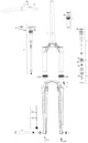 FORK ROCKSHOX RS SOSPENSIONE RUDY U RD2 700C NERO 30MM 51OFF