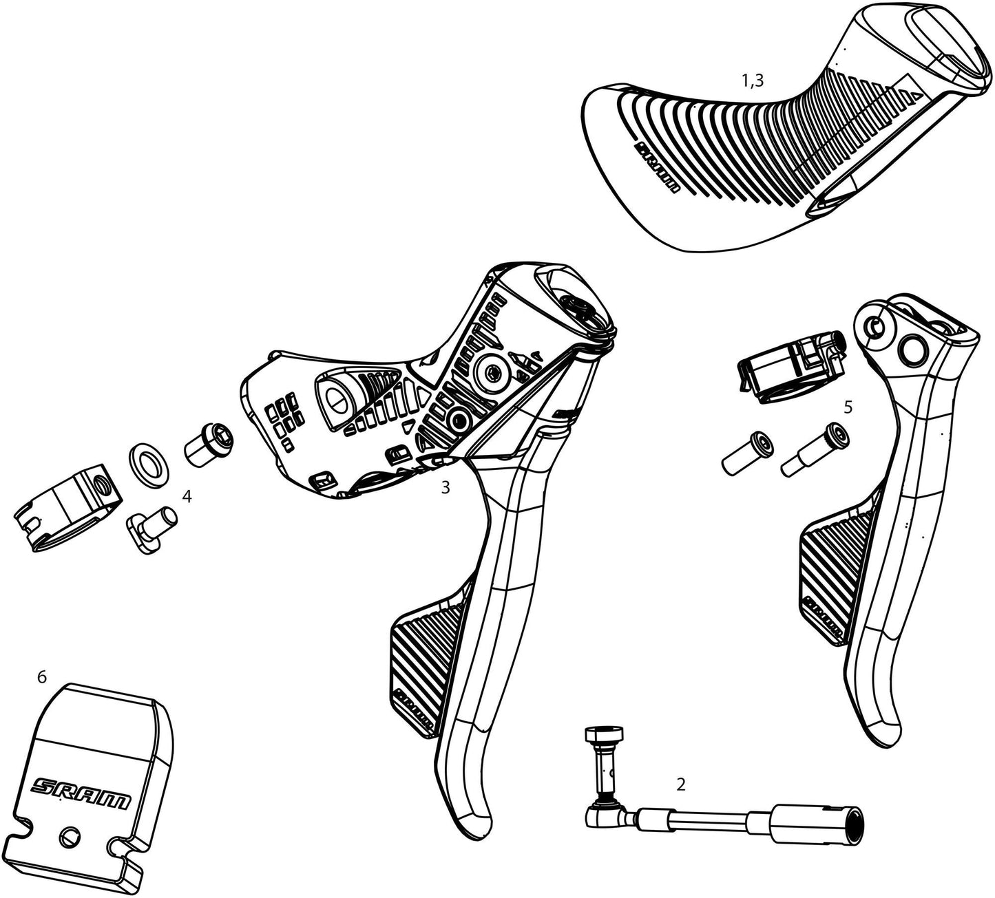 Sram Disc Brake Apex Axs Fr.Brake 1300 mm