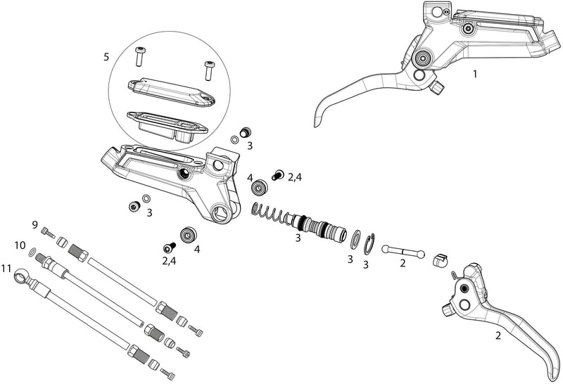 Sram Disc Brake Livello Bronzo Steal.fr.950mm