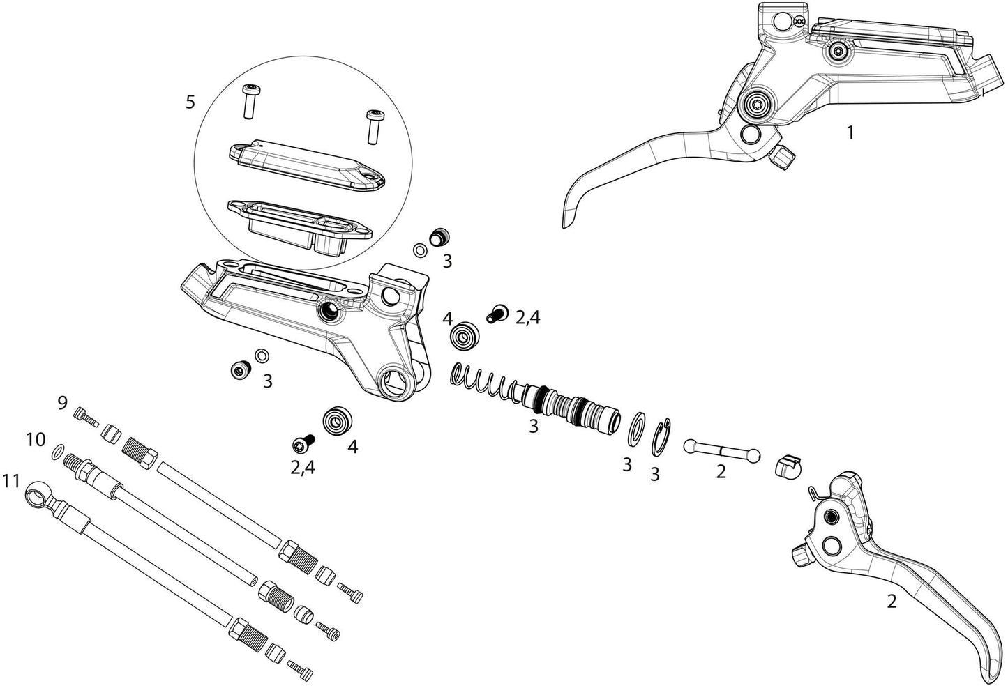 Sram Disc Brake Bronze Stealth Fr.950mm