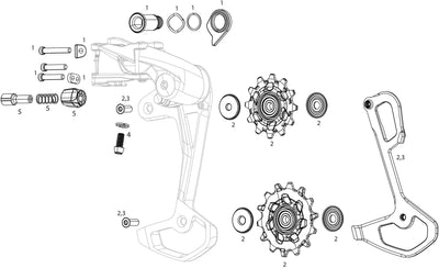Sram schaltwerk apex xplr rear derail. apex xplr 10 11-44t