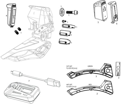 Sram voorderailleur red axs e1 fr.derail. red axs e1 braze-on