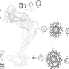 Sram achterderailleur sx eagle rear derail. sx eagle 12sp black