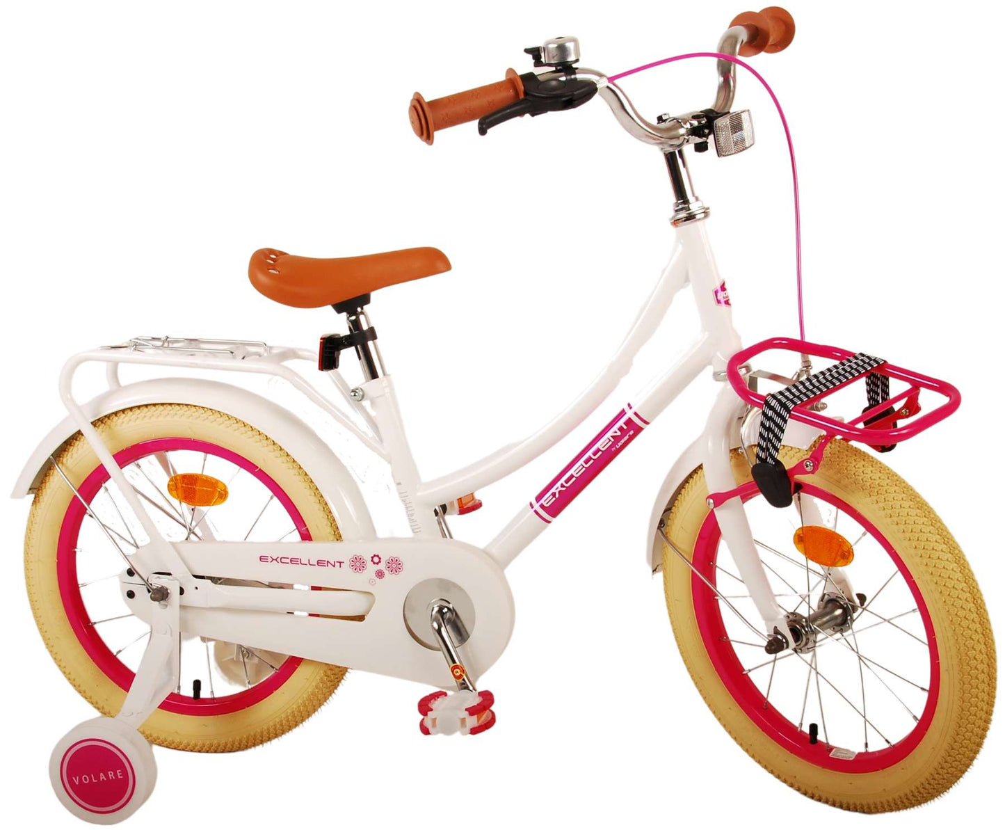 Virerare Eccellente bicicletta per bambini - Girls - 16 pollici - Bianco - 95% assemblato