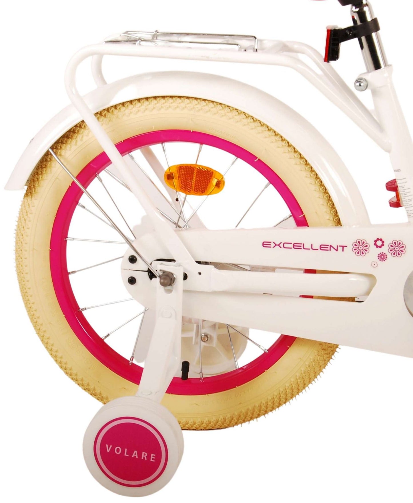 Virerare Eccellente bicicletta per bambini - Girls - 16 pollici - Bianco - 95% assemblato