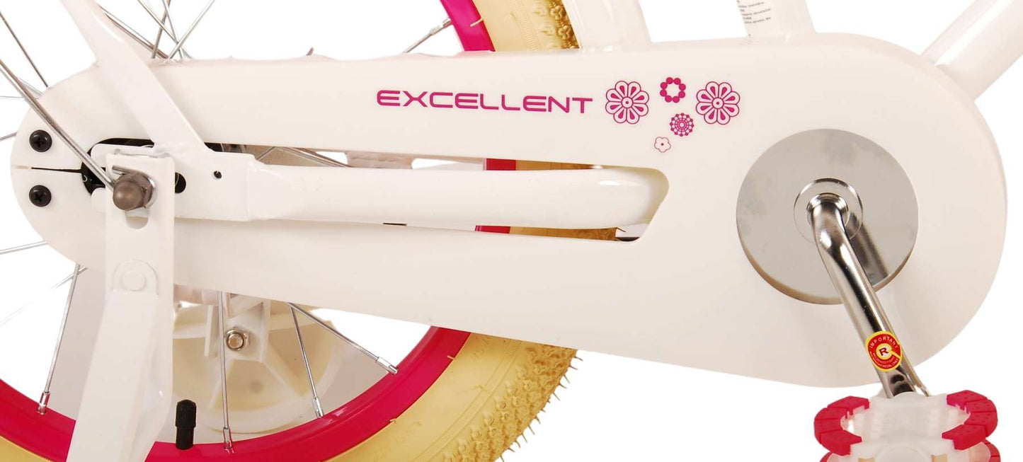 Virerare Eccellente bicicletta per bambini - Girls - 16 pollici - Bianco - 95% assemblato