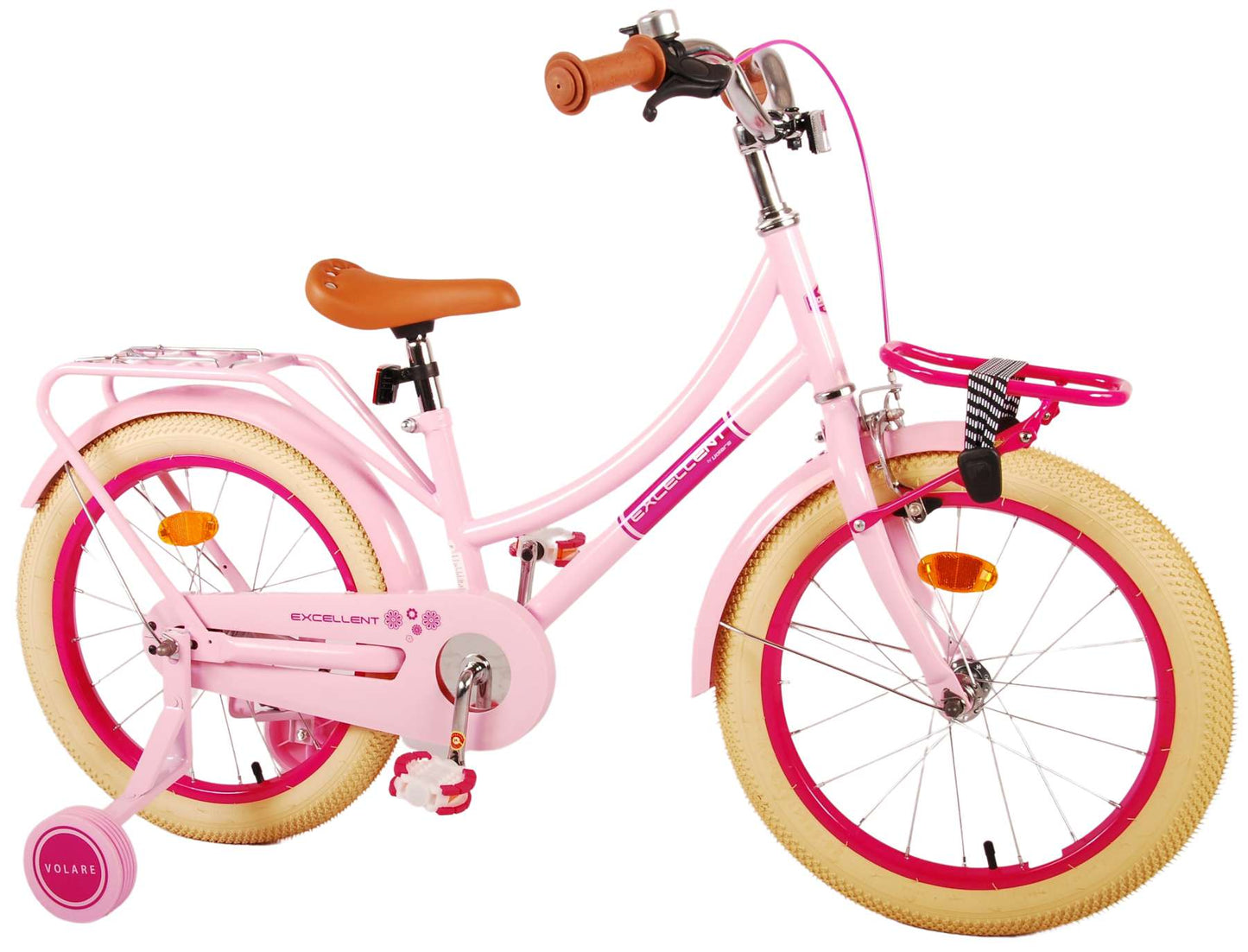 Virerare Eccellente bicicletta per bambini - ragazze -18 pollici - rosa - 95% assemblato