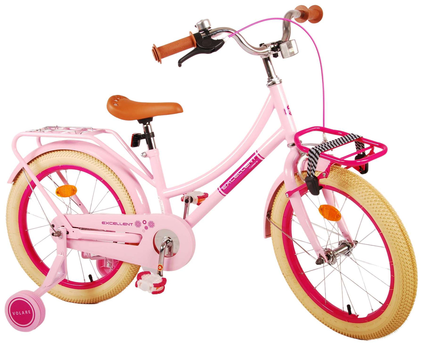 Virerare Eccellente bicicletta per bambini - ragazze -18 pollici - rosa - 95% assemblato