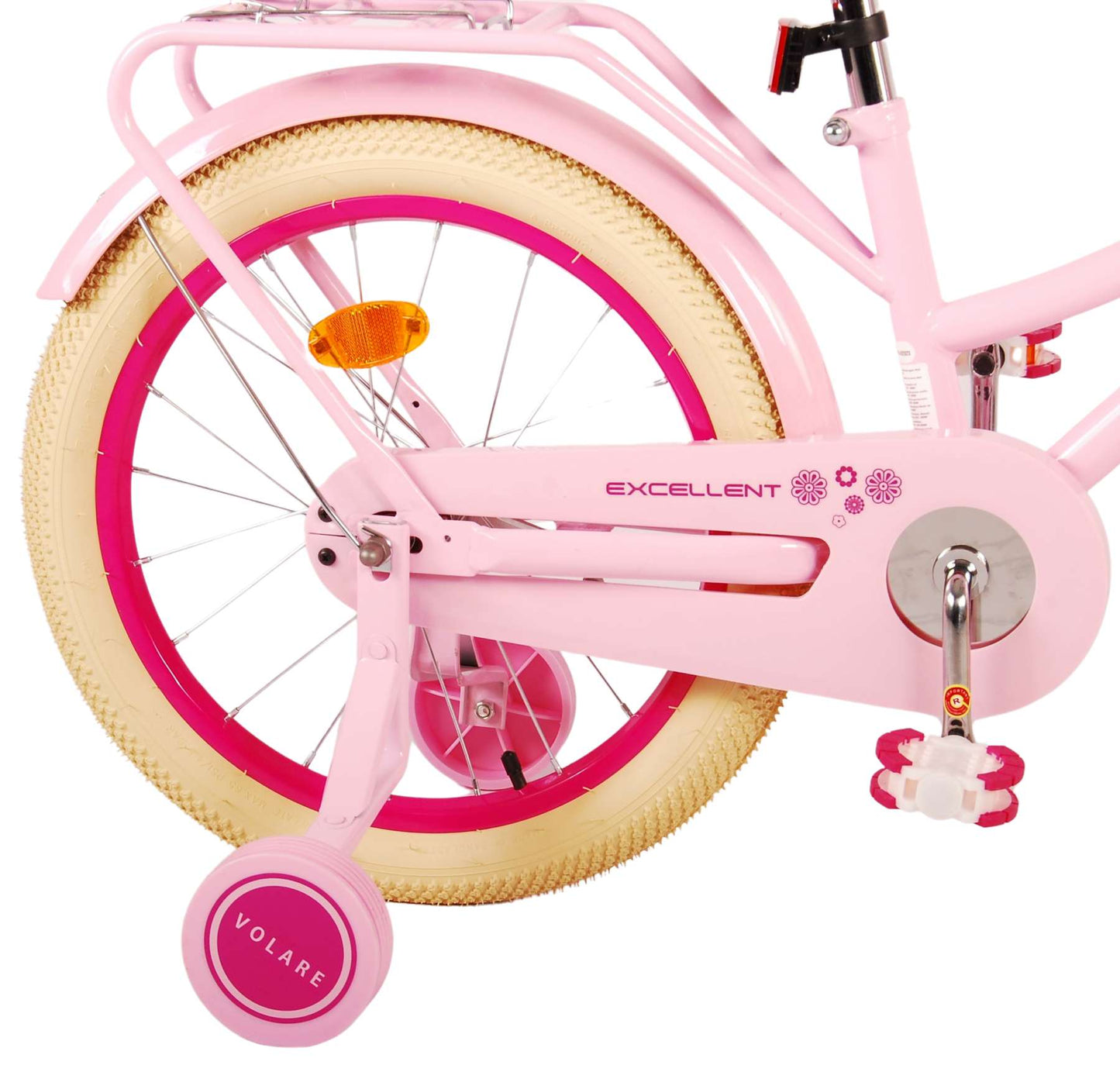 Virerare Eccellente bicicletta per bambini - ragazze -18 pollici - rosa - 95% assemblato