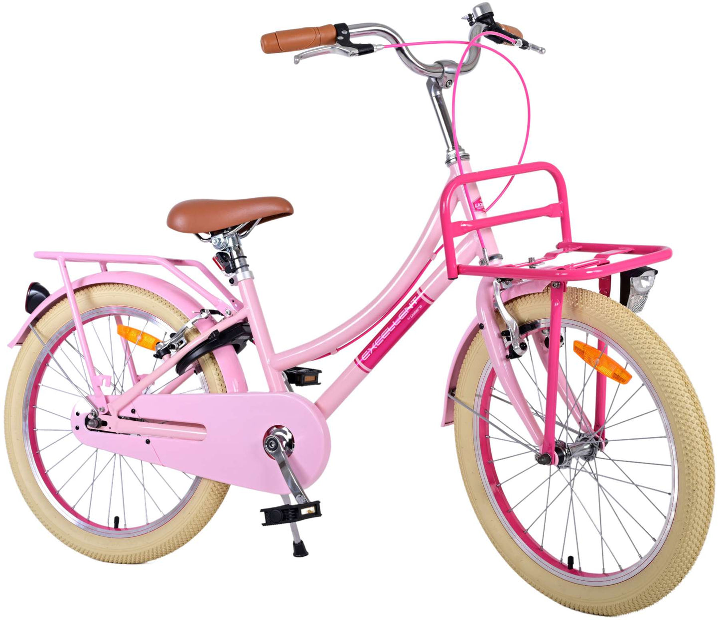 Vlatare Eccellenti biciclette per bambini - Girls - 20 pollici - Pink - Freni a due mani