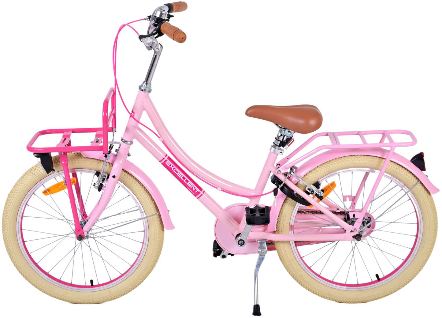 Vlatare Eccellenti biciclette per bambini - Girls - 20 pollici - Pink - Freni a due mani