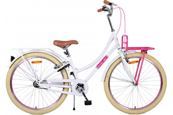 Virerare Eccellenti biciclette per bambini - Girls - 26 pollici - Bianco - Freni a due mani