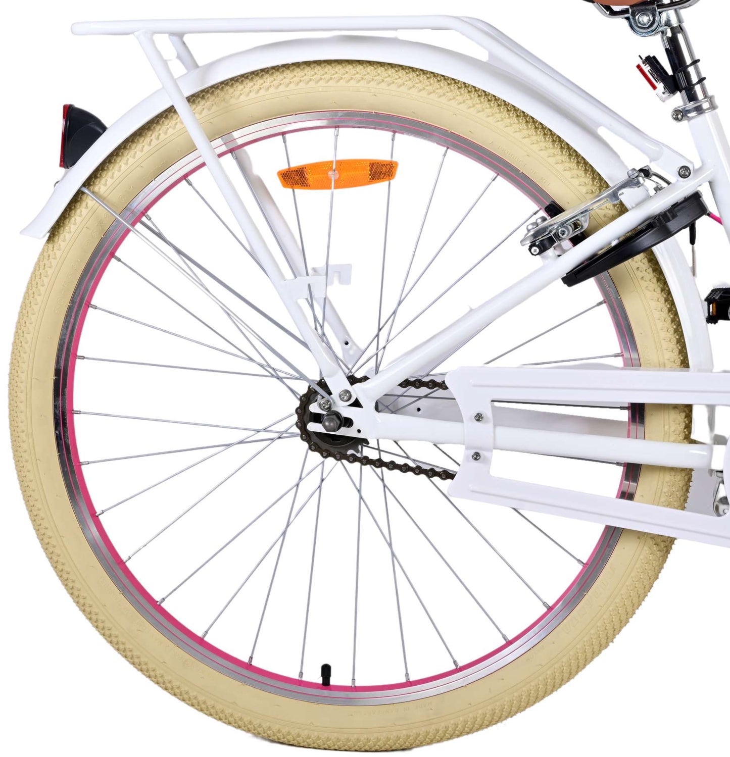 Virerare Eccellenti biciclette per bambini - Girls - 26 pollici - Bianco - Freni a due mani